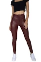 Hugz Jeans Wine Faux Leather High Waist