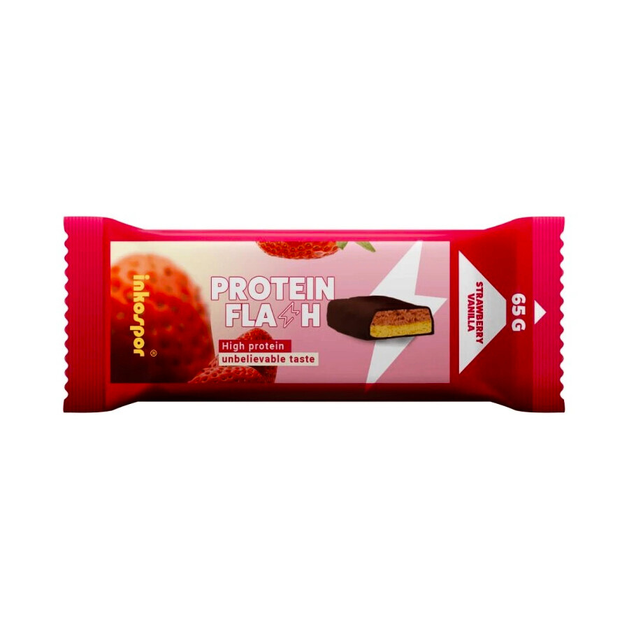 Inkospor Protein Flash 65 g jahoda - vanilka - thumb (1)