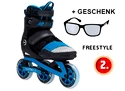 Inline brusle K2 TRIO 100 Black Blue  + DÁREK