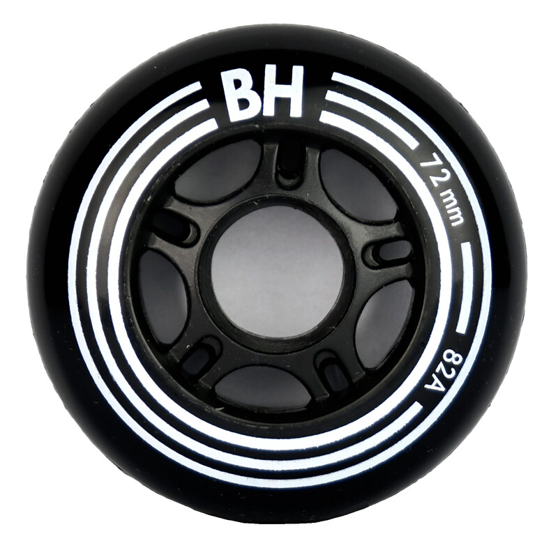 Inline kolečka BH  72 mm / 82A 8-Pack Black - main (0)