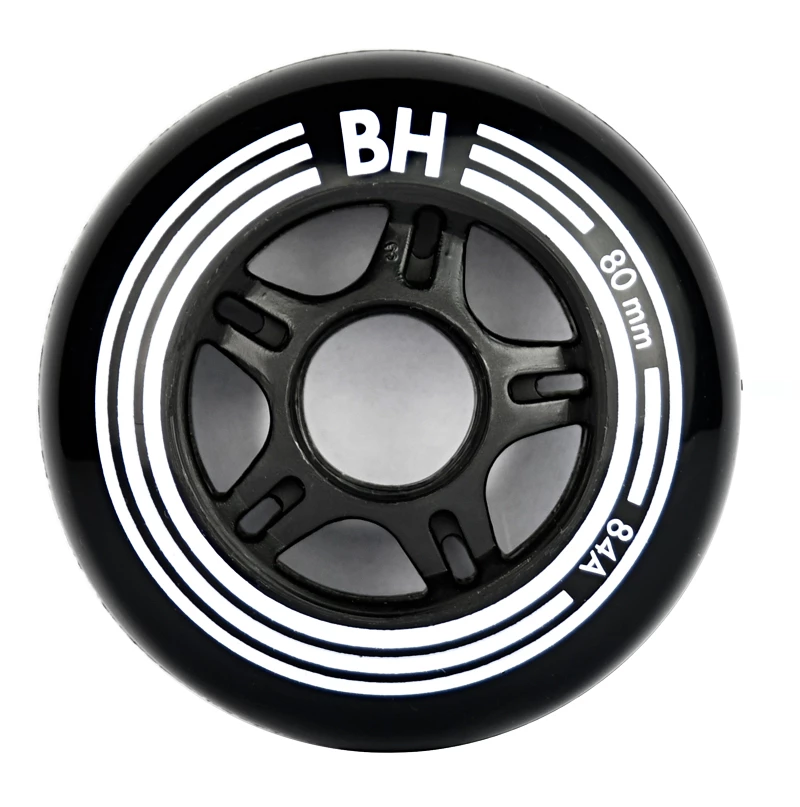 Inline kolečka BH  80 mm / 84A 8-Pack Black