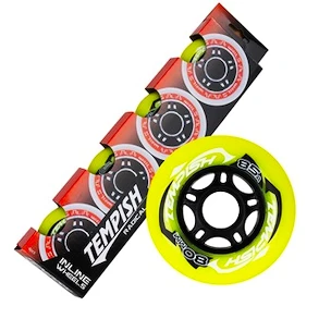 Inline kolečka Tempish  RADICAL Color 80 mm 85A 4-Pack  zelená