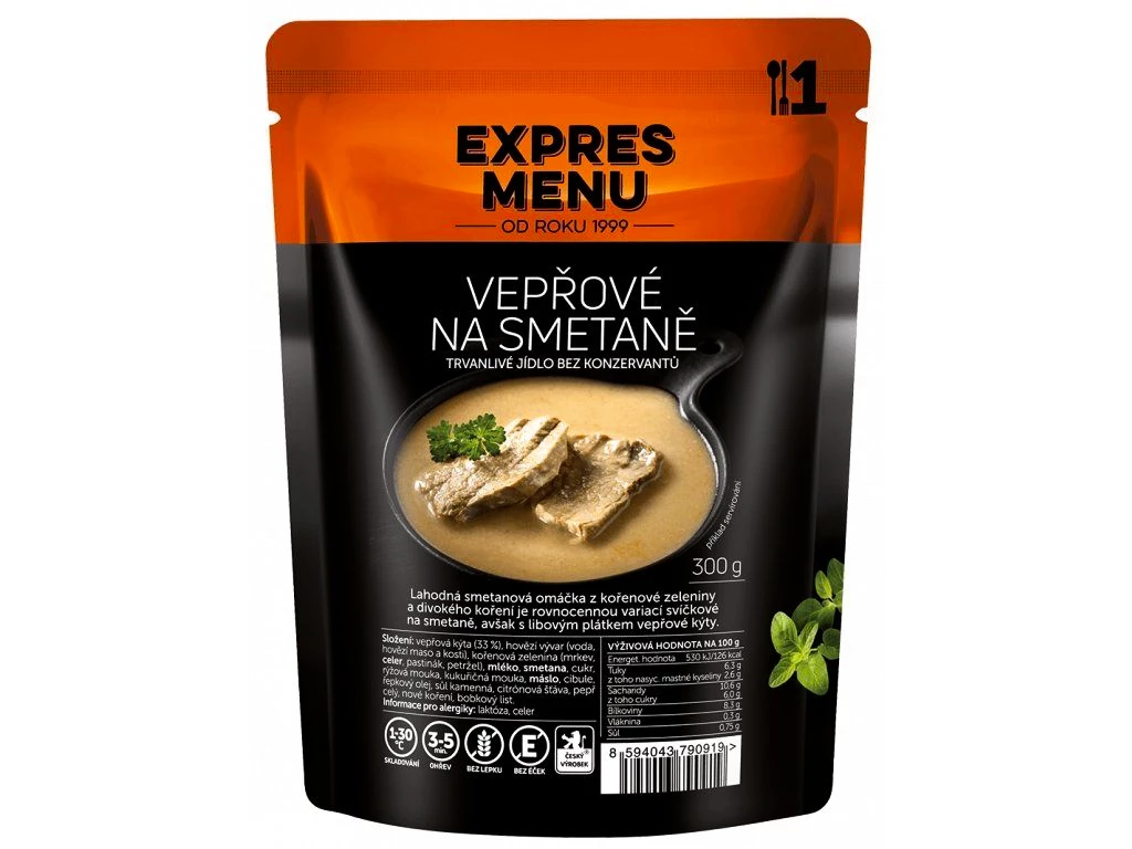 Jídlo Expres Menu  Vepřové na smetaně 300 g