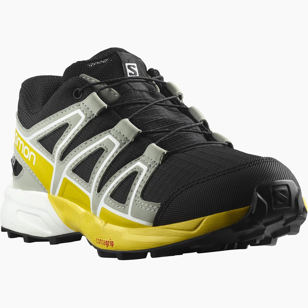 Juniorská běžecká obuv Salomon Speedcross CSWP Black/Wrough Iron