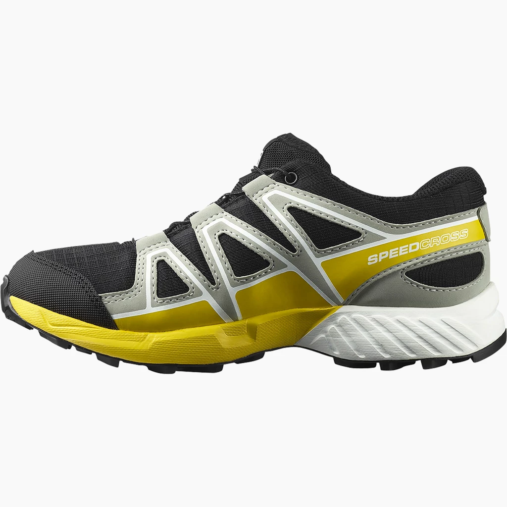 Juniorská běžecká obuv Salomon Speedcross CSWP Black/Wrough Iron