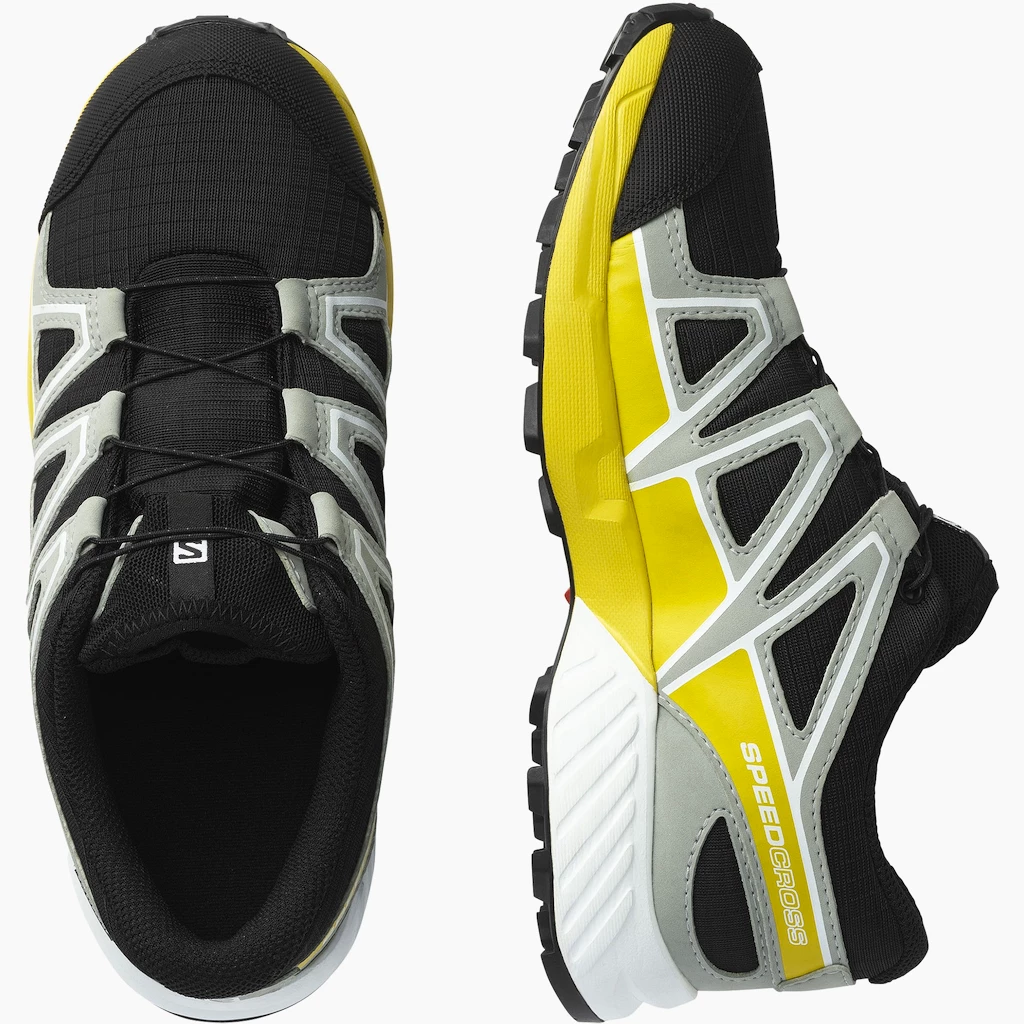 Juniorská běžecká obuv Salomon Speedcross CSWP Black/Wrough Iron