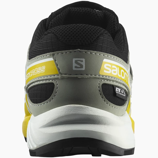 Juniorská běžecká obuv Salomon Speedcross CSWP Black/Wrough Iron