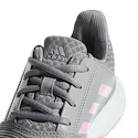 Juniorská tenisová obuv adidas CourtJam Bounce Grey/Pink