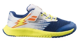 Juniorská tenisová obuv Babolat Pulsion All Court Kid Dark Blue/Yellow