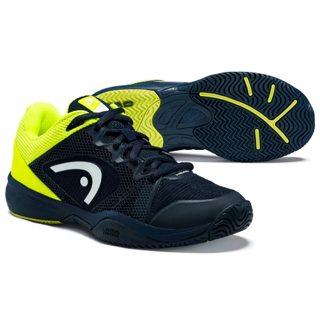 Juniorská tenisová obuv Head Revolt Pro 2.5 Junior Dark Blue/Neon Yellow