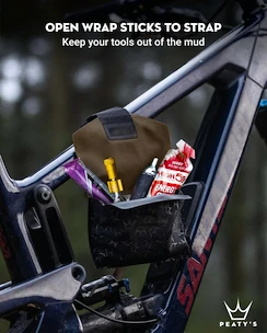 Kapsa na rám PEATY'S  Holdfast trail tool wrap - slate grey (phf-ttw-slt-25)