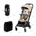Kočárek do letadla Kinderkraft Pilot 2 Beige