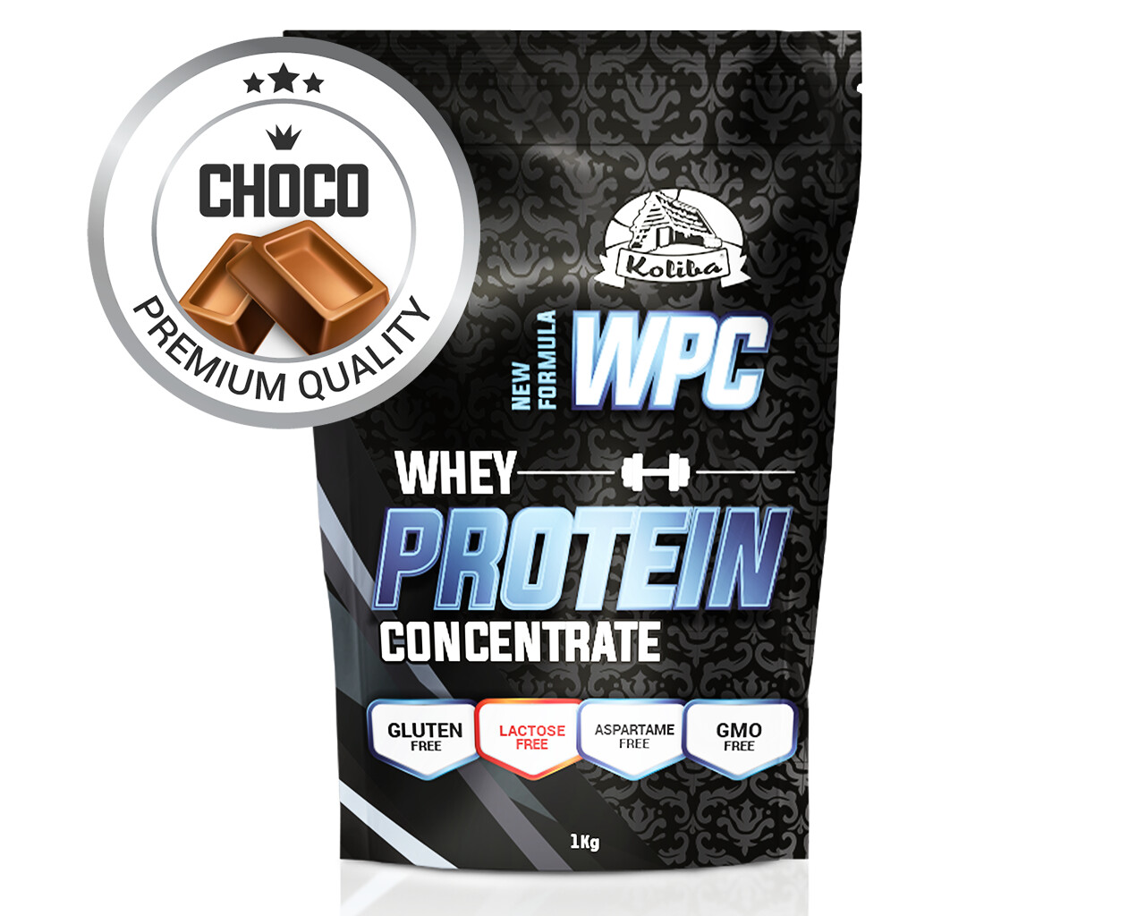 Product detail of Koliba Whey Protein Concentrate Lactose Free 1000 g čokoláda