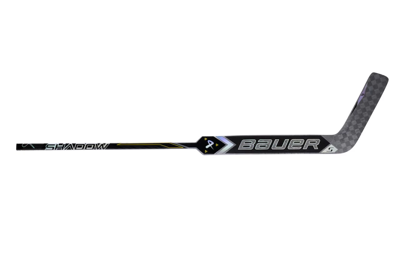Kompozitová brankářská hokejka Bauer Supreme SHADOW Silver/Black Intermediate 23 palců, L (normální gard)
