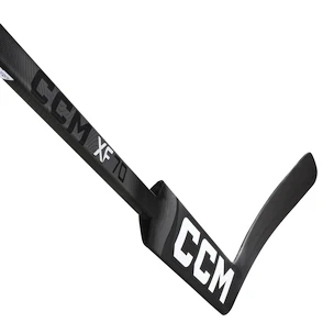 Kompozitová brankářská hokejka CCM Tacks XF 70 Black/Grey Intermediate 23 palců, L (normální gard)