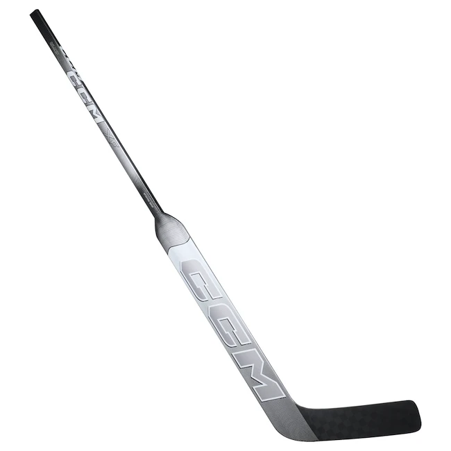 Kompozitová brankářská hokejka CCM Tacks XF White/Grey Senior