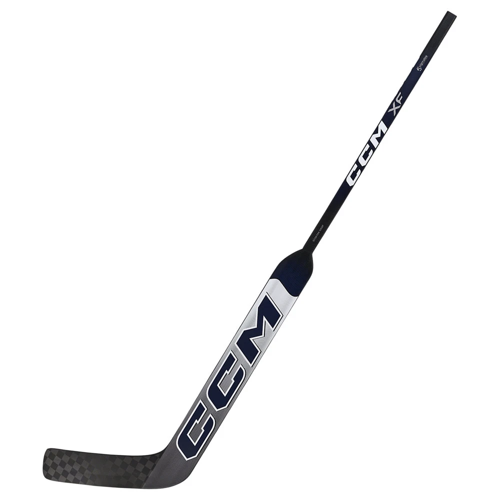 Kompozitová brankářská hokejka CCM Tacks XF White/Navy Senior 24 palců, L (normální gard)
