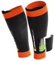 Kompresní návleky na holeně Compressport Pro Silicon R2 Black/Orange