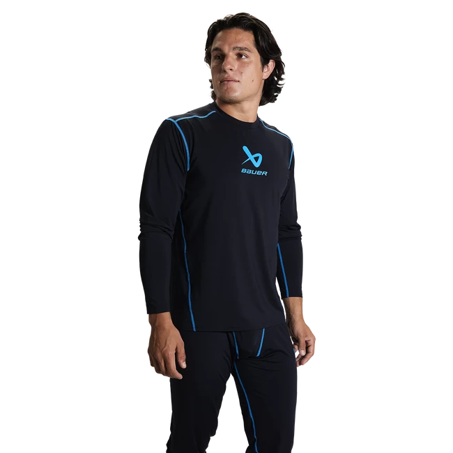 Kompresní tričko Bauer  BASICS BL LS TOP Senior