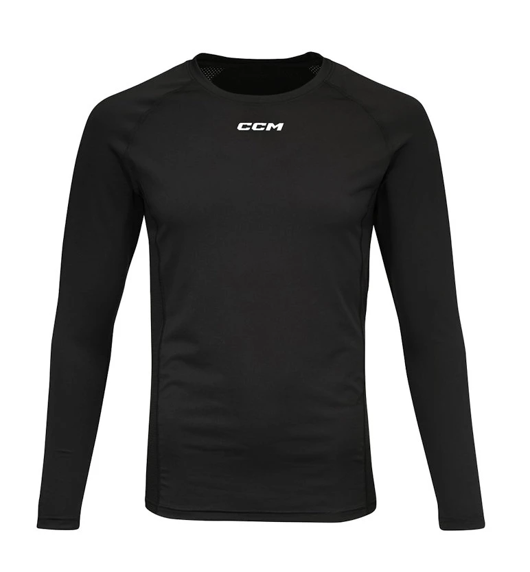 Kompresní tričko CCM  Compression LS Top Black Junior S