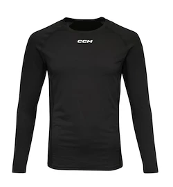 Kompresní tričko CCM Compression LS Top Black Senior