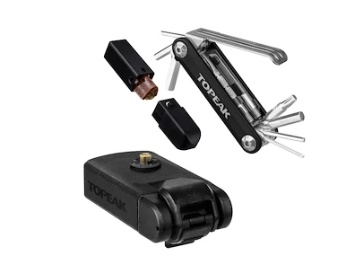 Košík na láhev Topeak  NINJA CAGE SK+ + Nářadí Topeak  NINJA TOOLBOX T11