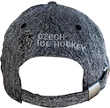 Kšiltovka Český hokej logo lev šedý melange