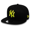 Kšiltovka New Era 9Fifty League Essential MLB New York Yankees Black/Cyber Green
