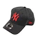 Kšiltovka New Era  9Forty Shadow Tech MLB New York Yankees Black/Red