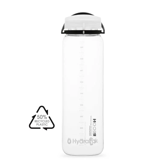 Láhev HydraPak  Recon 1L Clear/Black & White