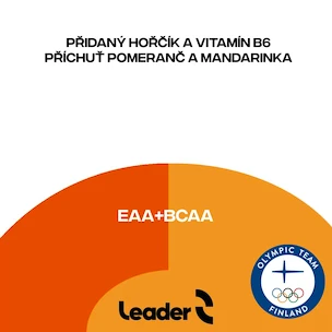 Leader EAA + BCAA 250 g mandarinka - pomeranč