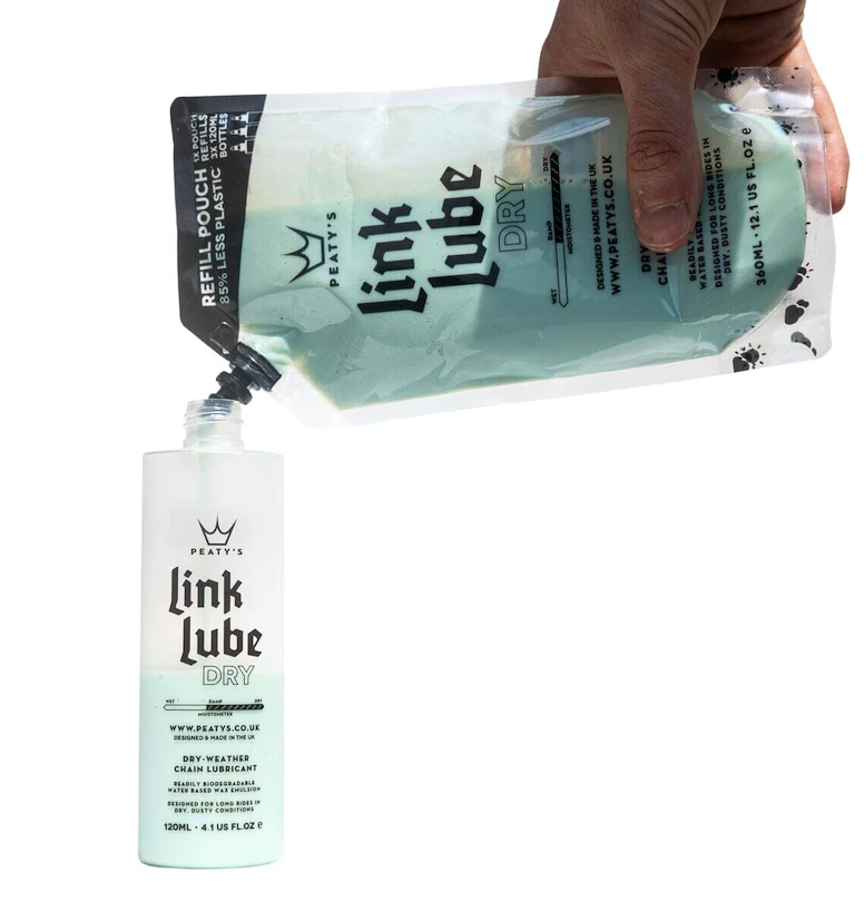 Mazivo na řetěz PEATY'S  Dry refill pouch 360 ml (pdl-360-24)