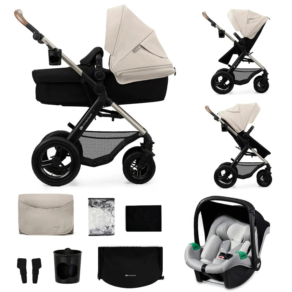 Městský kočárek Kinderkraft Moov 2 3in1 Moonlight Grey