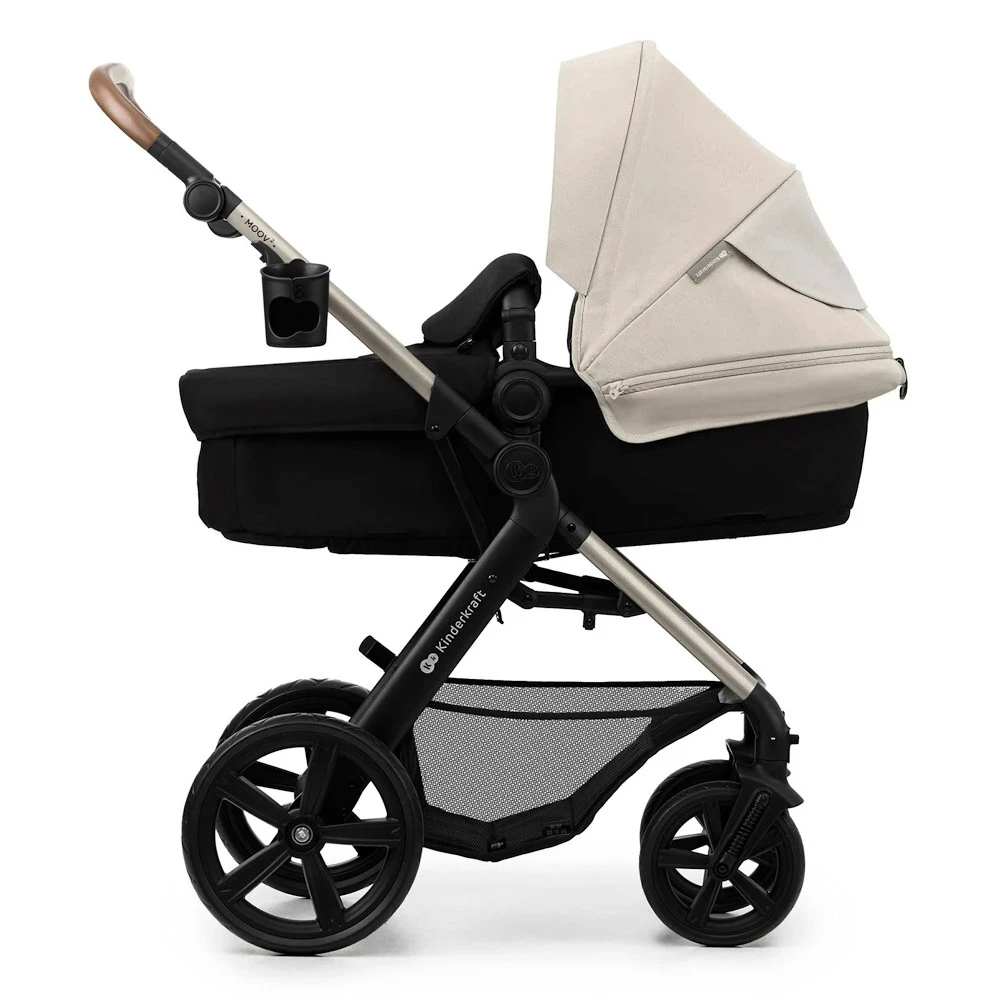 Městský kočárek Kinderkraft Moov 2 3in1 Moonlight Grey Eva Wheels