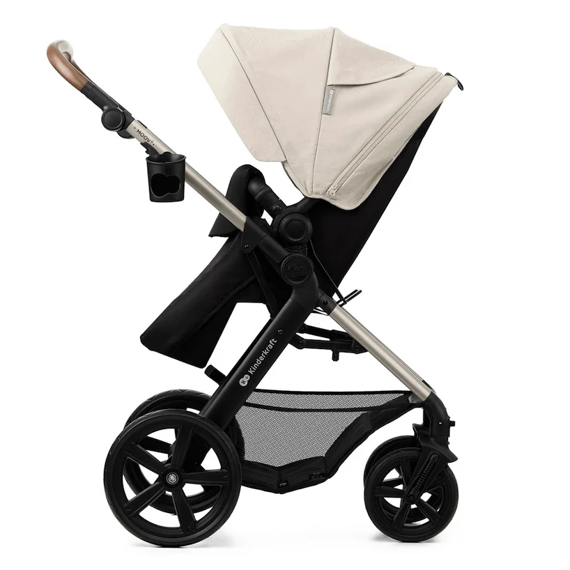 Městský kočárek Kinderkraft Moov 2 3in1 Moonlight Grey Eva Wheels