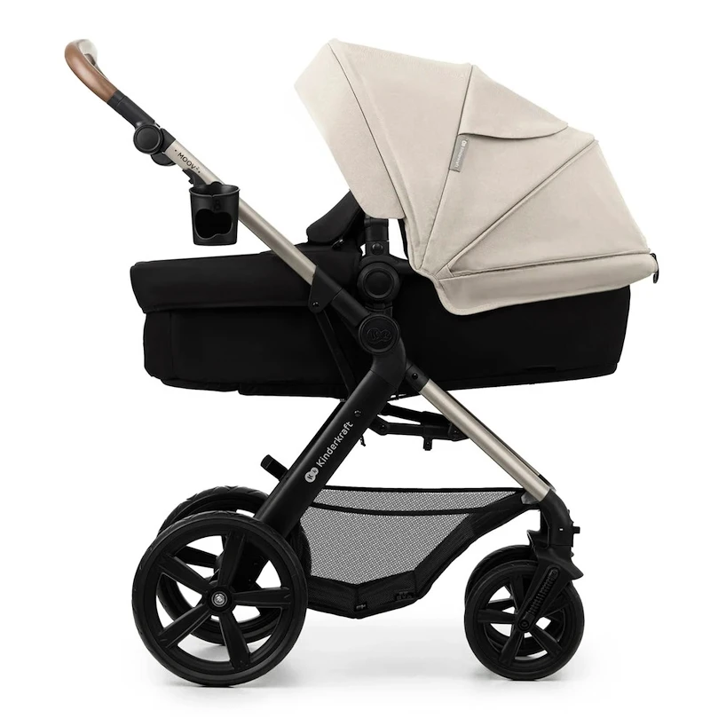 Městský kočárek Kinderkraft Moov 2 3in1 Moonlight Grey Eva Wheels