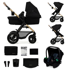 Městský kočárek Kinderkraft Moov 2 3in1 Pure Black