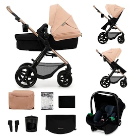 Městský kočárek Kinderkraft Moov 2 3in1 Sand Beige Eva Wheels