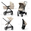 Městský kočárek Kinderkraft Newly 3In1 Sand Beige + Mink Pro