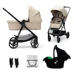 Městský kočárek Kinderkraft Newly 3In1 Sand Beige + Mink Pro