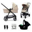 Městský kočárek Kinderkraft Newly 3In1 Sand Beige + Mink Pro