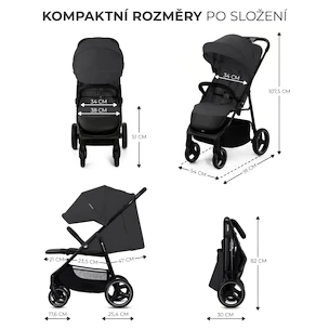 Městský kočárek Kinderkraft Trig 3  Granite Grey