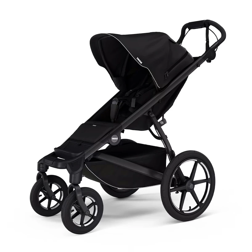 Městský kočárek Thule Urban Glide 4-wheel Black + korbička Black