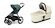 Městský kočárek Thule Urban Glide 4-wheel Mid blue + korbička Soft beige