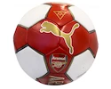 Míč Puma Arsenal FC Fan červeno-bílý s originálním podpisem Petra Čecha
