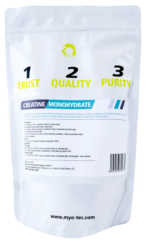 MyoTec Creatine Monohydrate Creapure 750&nbsp;g