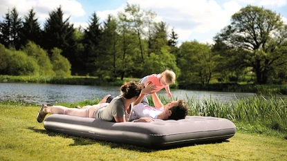 Nafukovací matrace Easy Camp  Flock Double Black & Grey