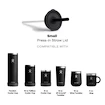 Náhradní víčko Hydro Flask  SMALL PRESS-IN STRAW LID BLACK