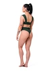 Nebbia High-waist retro bikini - spodní díl 555 dark green