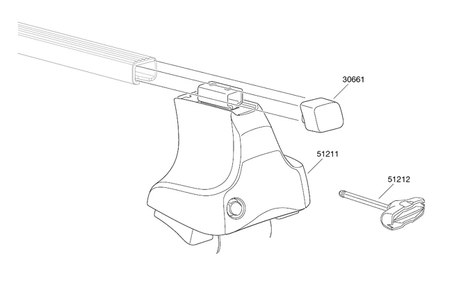 Nosné patky Thule  754